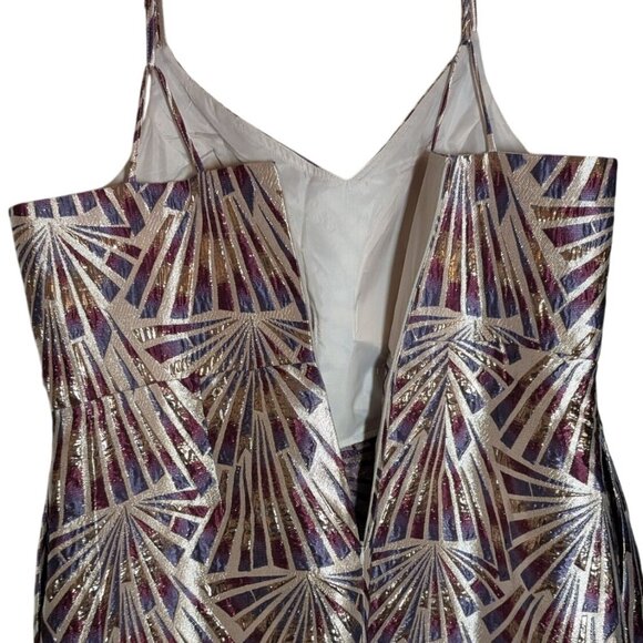 Nightway Formal Dress NWT Womens 18W NYE Prom HOCO Metallic Pockets Full Maxi - Picture 10 of 11